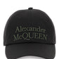 Alexander mcqueen baseball cap with embroidered logo