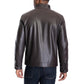 Men's Perforated Faux Leather Moto Jacket, Created for Macy's