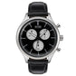 Hugo Boss Men's Chronograph Companion Black Leather Strap Watch 42mm