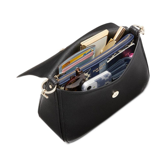 Hudson Colorblocked Pebbled Leather Small Convertible Flap Shoulder Bag