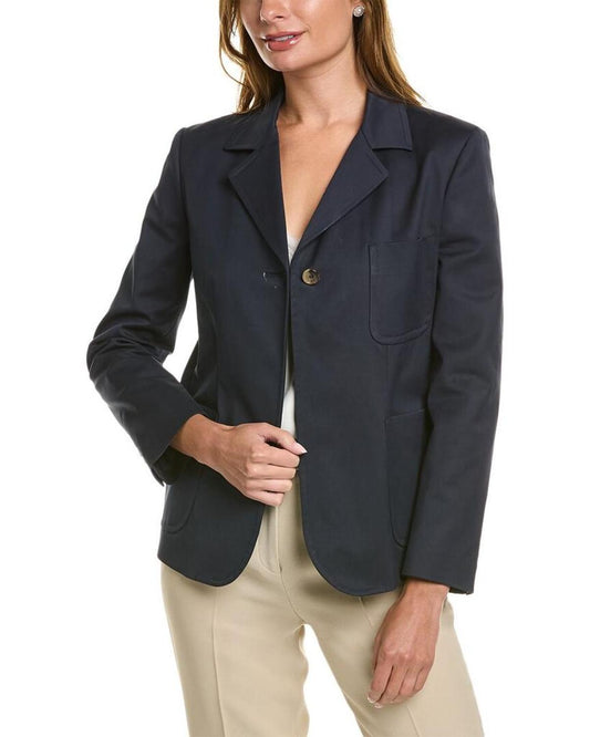 Michael Kors Twill Button Jacket