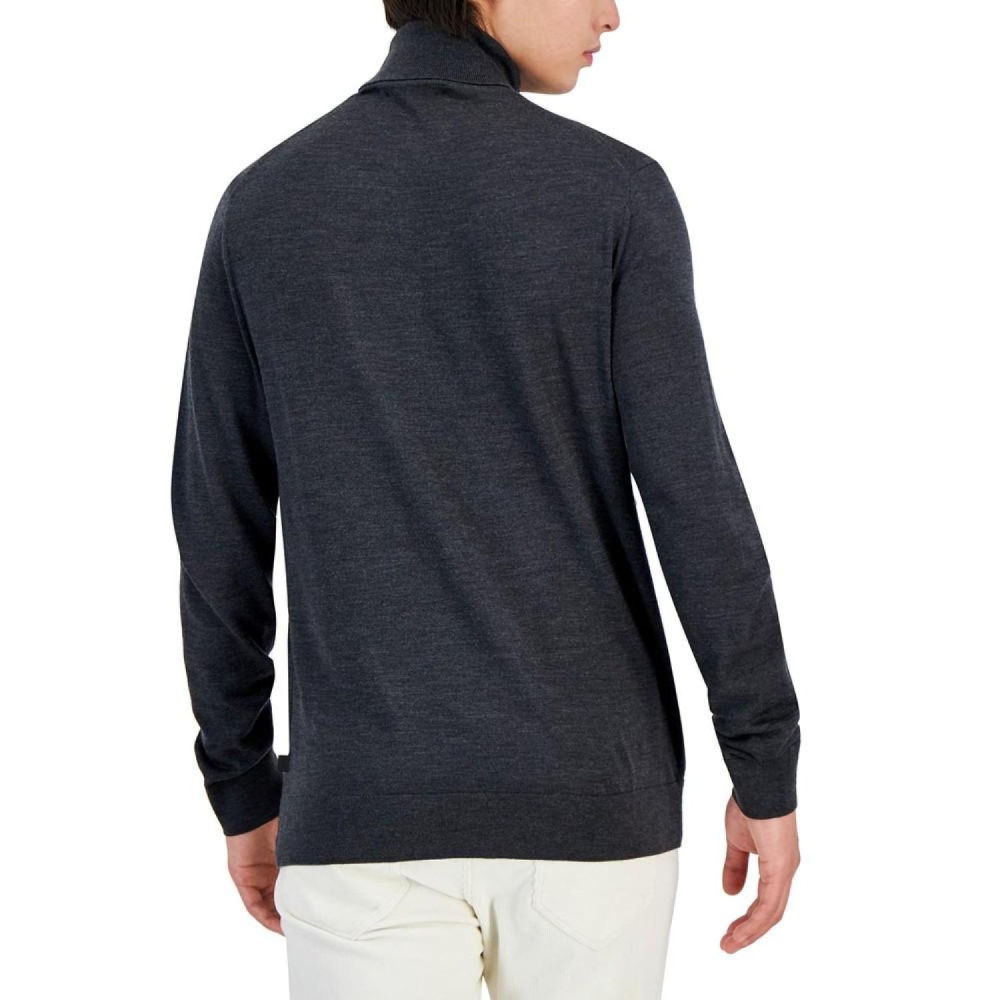 Michael Kors Men's Modern-Fit Long-Sleeve Merino Wool Turtleneck Sweater