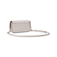 Ava Pebbled Leather Flap Chain Wallet