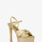 Elena Metallic Leather Platform Sandal