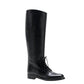 Gucci Women's Leather Lace up Boulanger Equestrian Boots