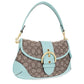 Coach Soho Monogram Print Buckled Shoulder Bag
