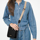 Michael Kors Briley  ebbled Leather Crossbody Messenger Bag