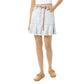 Womens Flounce Frayed Hem Denim Skirt