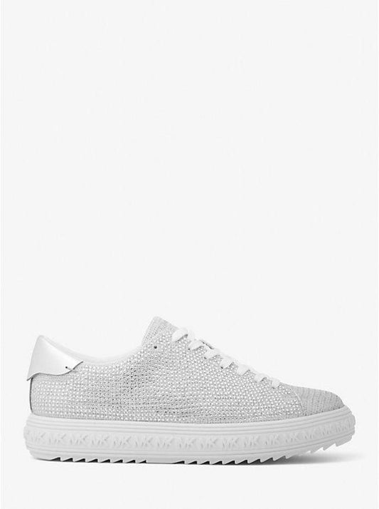 Grove Embellished Glitter Chain-Mesh Sneaker