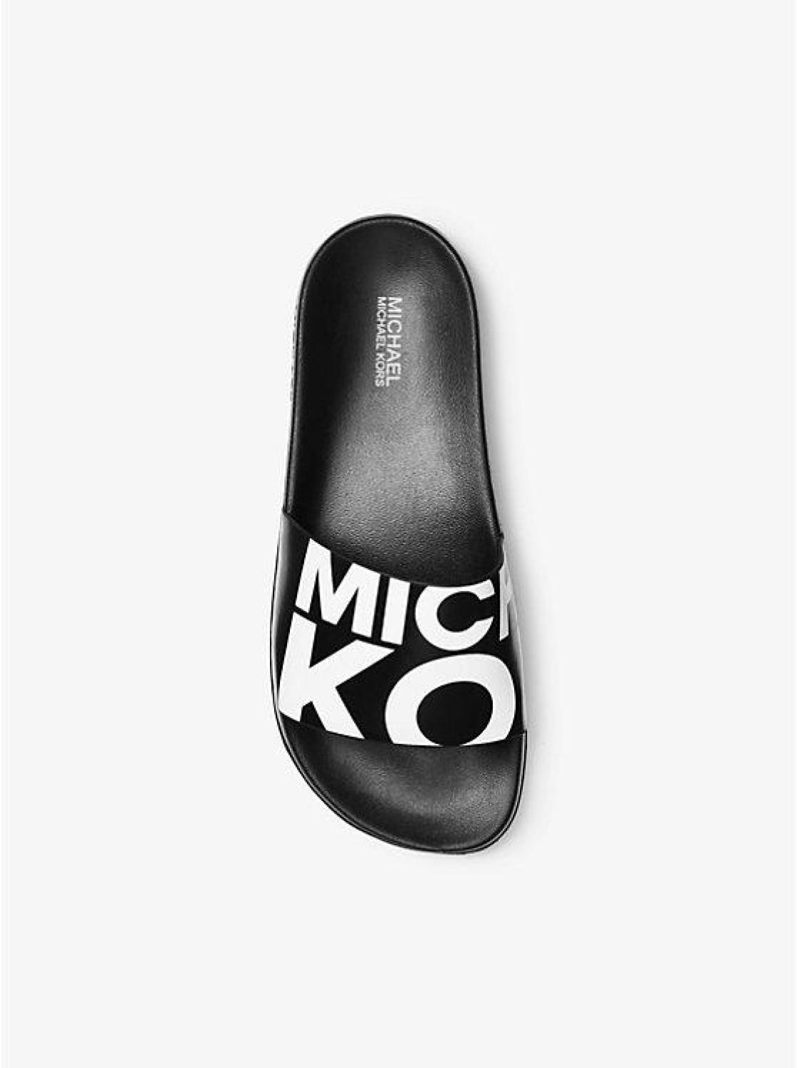Gilmore graphic logo top slide sandal