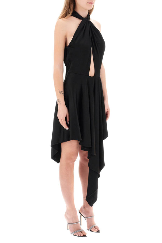 Stella mccartney asymmetrical dress with halterneck