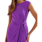 Stretch Jersey Tie-Front Dress