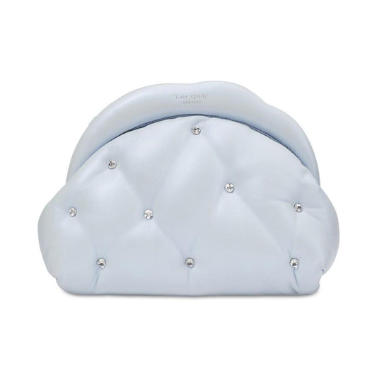 Shade Pearlized Smooth Leather Cloud Clutch