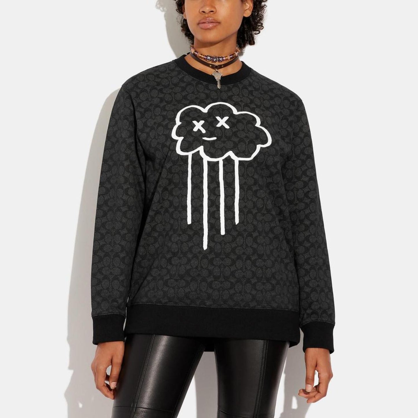 Coach Outlet Rain Cloud Sweatshirt In Organic Cotton