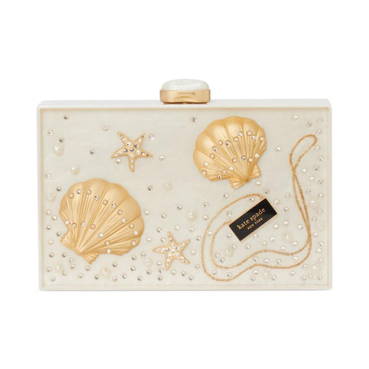 Oceanic Wonders Embellished Frame Clutch