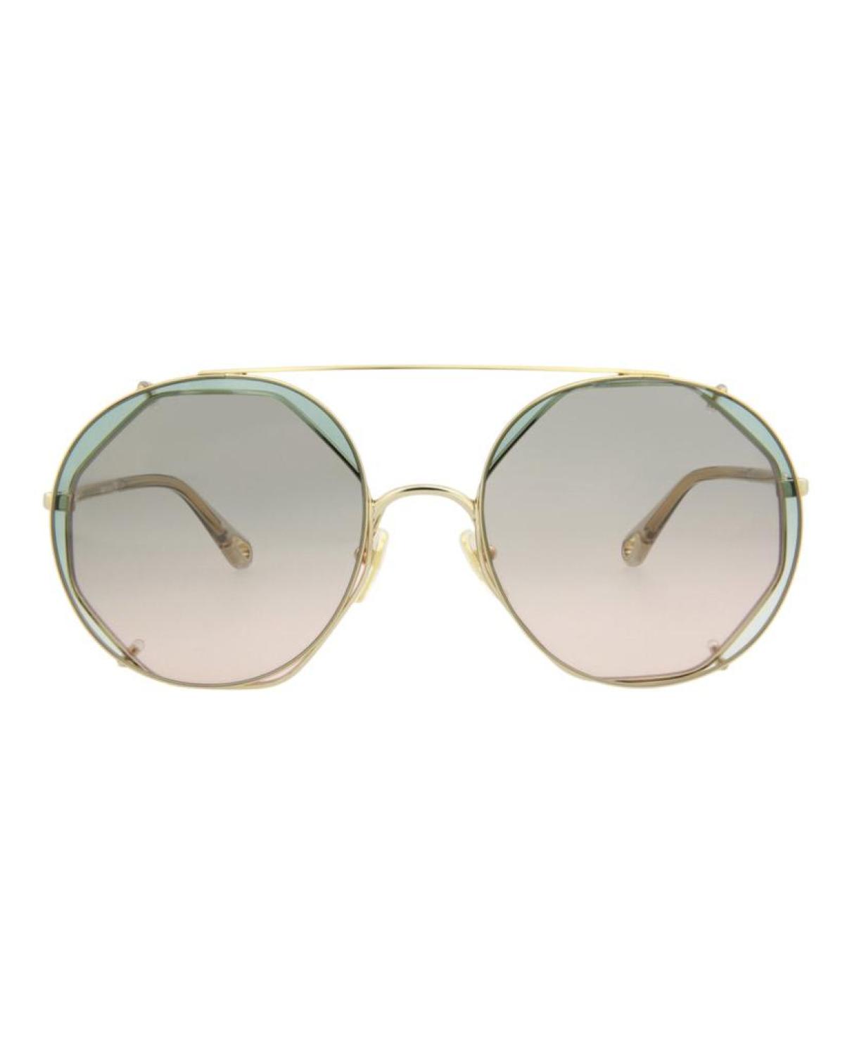 Round-Frame Metal Sunglasses
