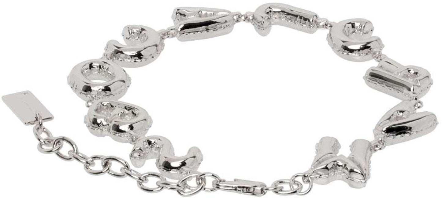 Silver MJ Balloon Bracelet