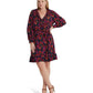 Plus Size Floral Ruffle-Trim Jersey Dress
