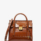 Campbell Mini Crocodile Embossed Leather Satchel