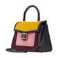 Katy Colorblocked Suede Small Top Handle Satchel