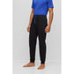 Stretch-cotton tracksuit bottoms with embroidered logo