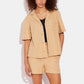 Coach Outlet Signature Jacquard Crochet Trim Set Button Down Shirt
