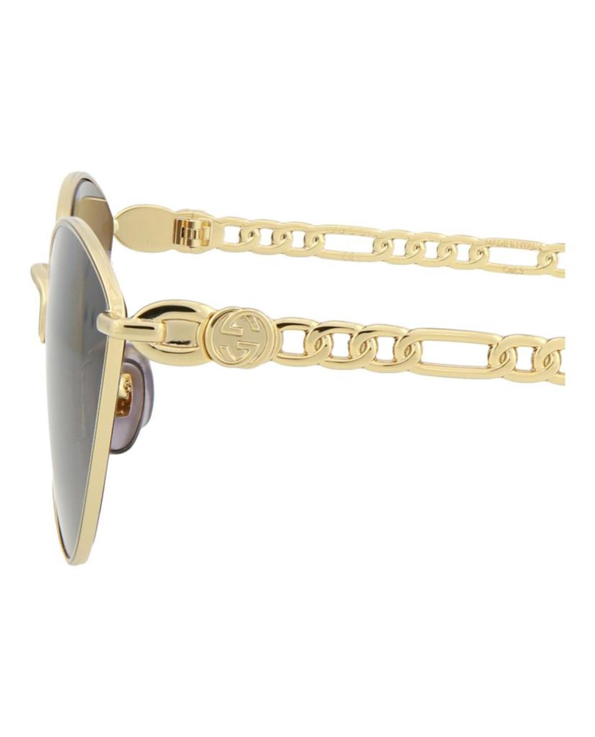 Cat Eye-Frame Metal Sunglasses