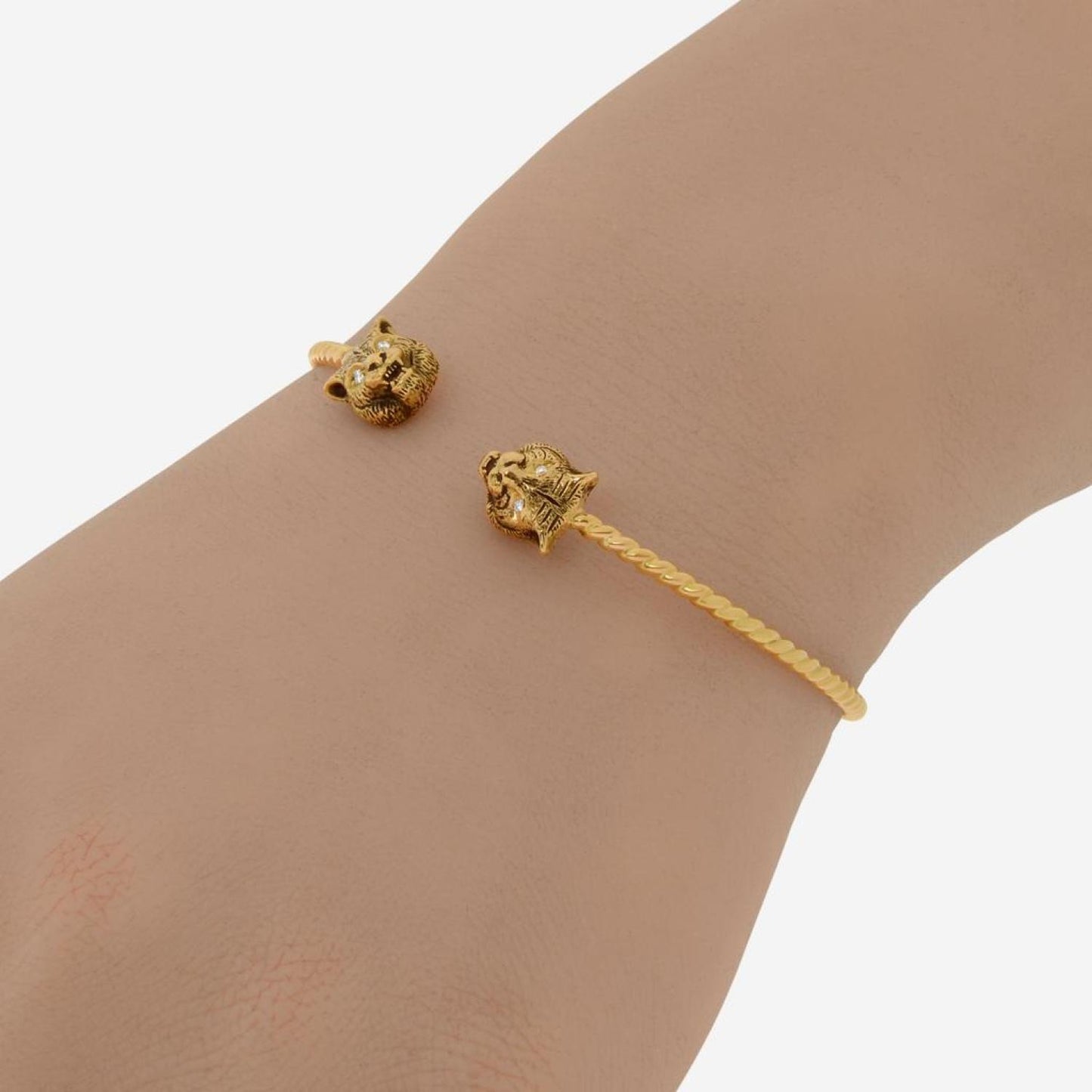 Gucci Le Marche Des Merveilles 18K Yellow Gold, Diamond Cuff Bracelet YBA526300002017