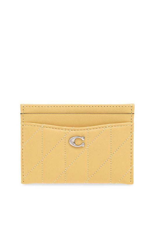 Coach Essential Logo Plaque Quilted Cardholder