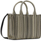 Black & White 'The Monogram Leather Small' Tote