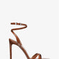 Chrissy Crocodile Embossed Leather Sandal