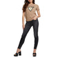 Women's Cotton Studded Logo T-Shirt