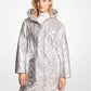 Quilted Metallic Ciré Puffer Jacket