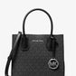 Mercer Medium Logo and Leather Accordion Crossbody Bag