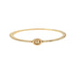 Signature Logo Pave Hinged Bangle Bracelet