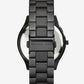 Slim Runway Black Stainless Steel Watch