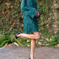 Zanotti Dress In Glitter Pine