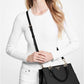 Marilyn Medium Saffiano Leather Satchel