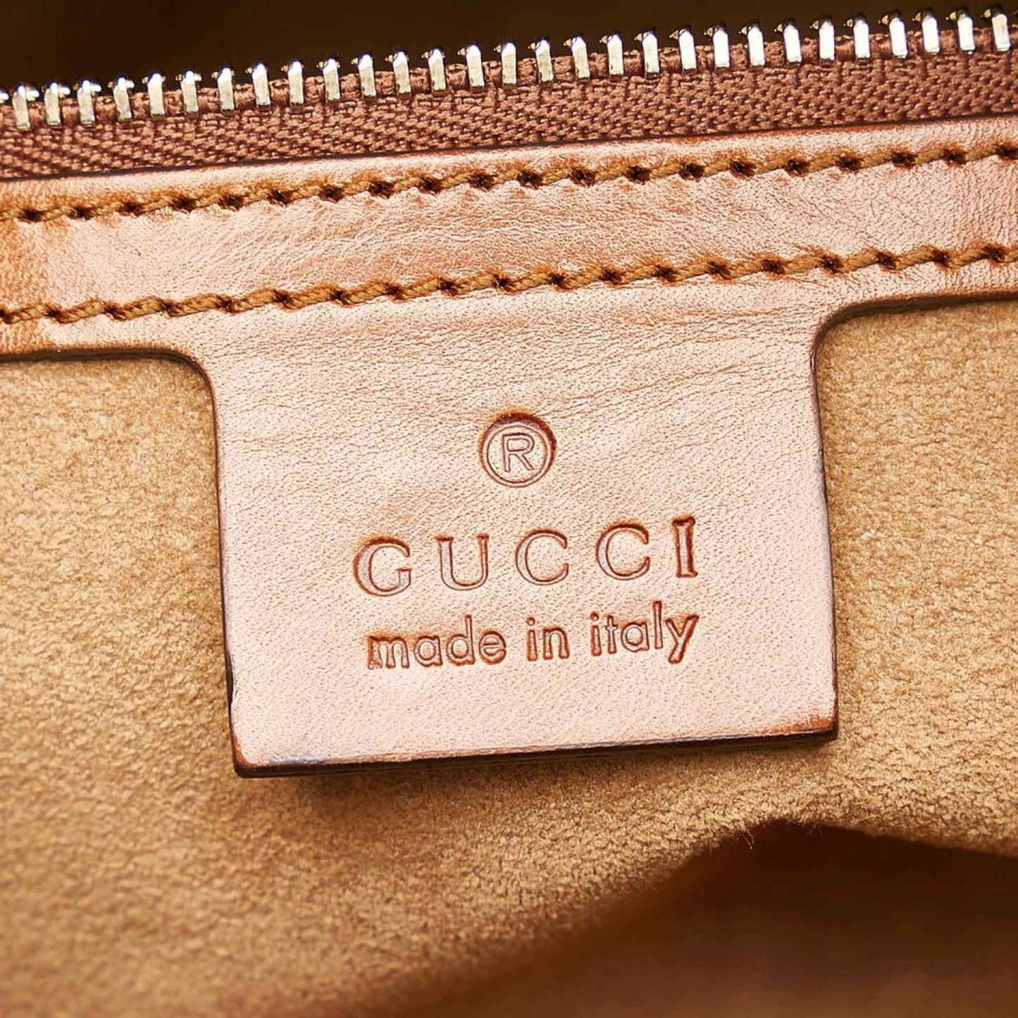 Gucci  GG Supreme Linea A Zip Satchel (Pre-Owned)