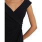 Jersey Off-the-Shoulder Cocktail Dress