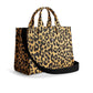 CARGO TOTE WITH LEOPARD PRINT