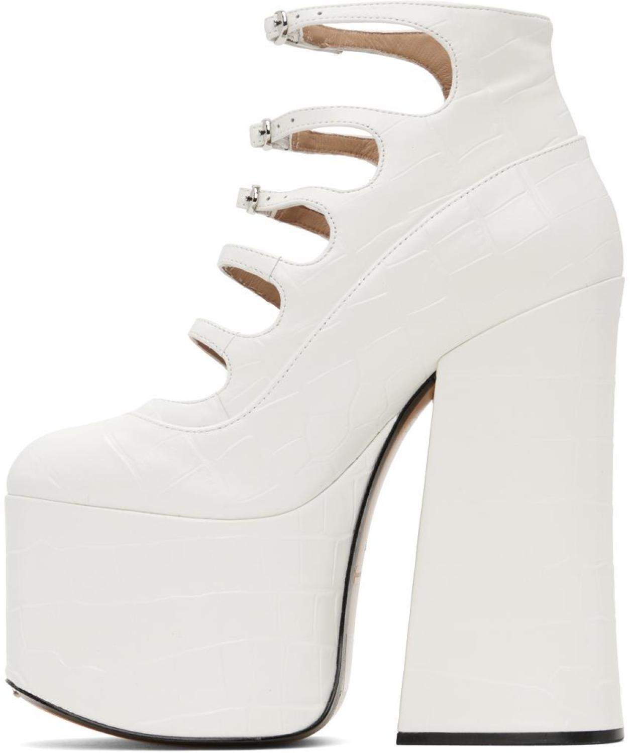 White Kiki Heels