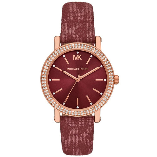 Women's Corey Three-Hand Mulberry Polyvinyl Chloride Watch 38mm
