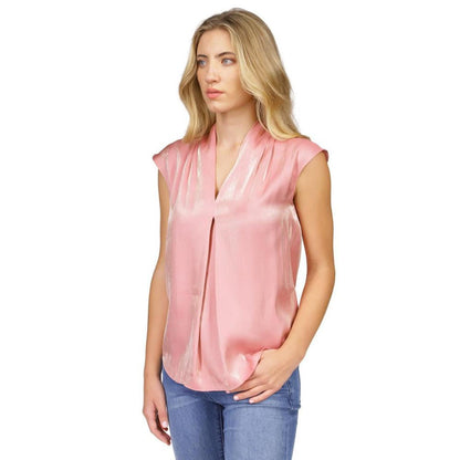 Women's Iridescent Pleated Top