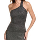 Michael Kors Collection Metallic Asymmetrical Tank