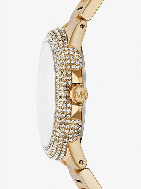 Oversized Camille Ombre Pavé Gold-Tone Watch