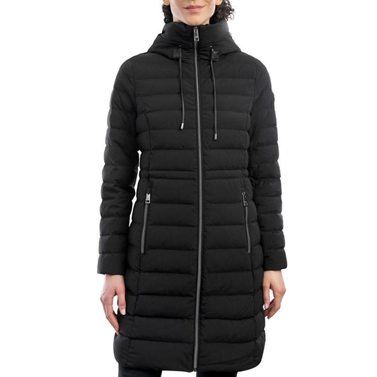 Women's Anorak Hooded Faux-Leather-Trim Down Packable Puffer Coat, Created for Macy's