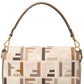 FENDI Baguette Canvas Shoulder Bag