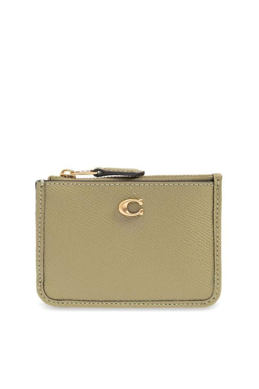 Coach Logo Plaque Mini Card Case