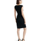 Jersey Cap Sleeve Cocktail Dress